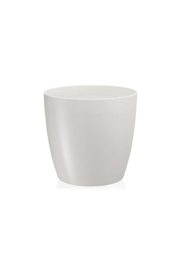 Drc Lüks Yakut Saksı 20Cm  4.4 Lt Beyaz Saksı - Image 1