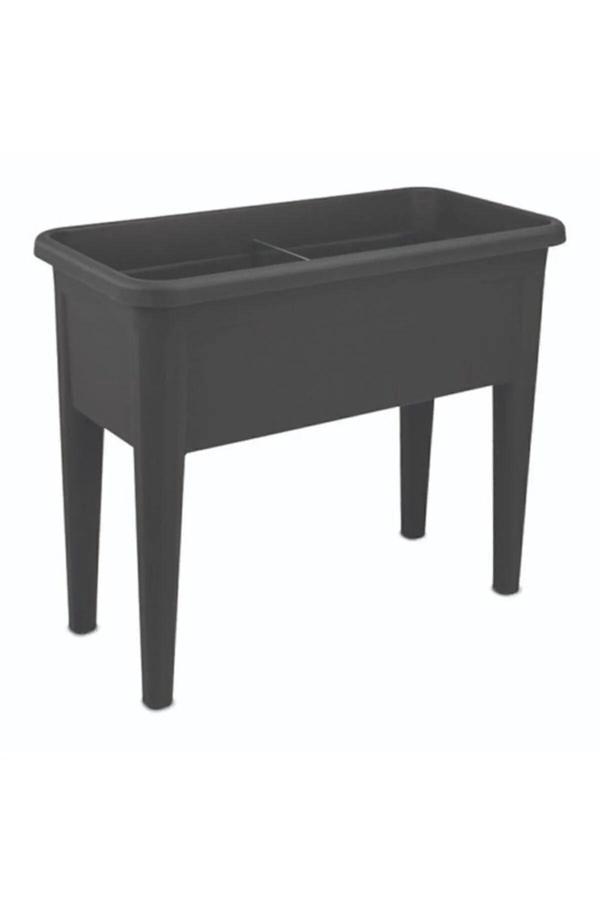 Bidünya Ayaklı Bahçe Çit Saksı Gri - Image 1