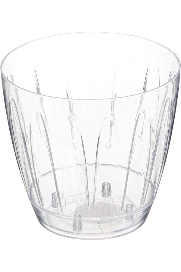 Serinova Orkide Saksı No: 3 Şeffaf Orkide Saksısı, Drenaj Tabaklı Orkide Saksısı 3 Lt ( Or03 ) - Image 1