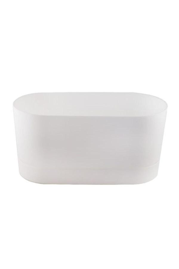 Gpturkgrup Poliwork Begonya Balkon Saksı Beyaz 30Cm - Image 1