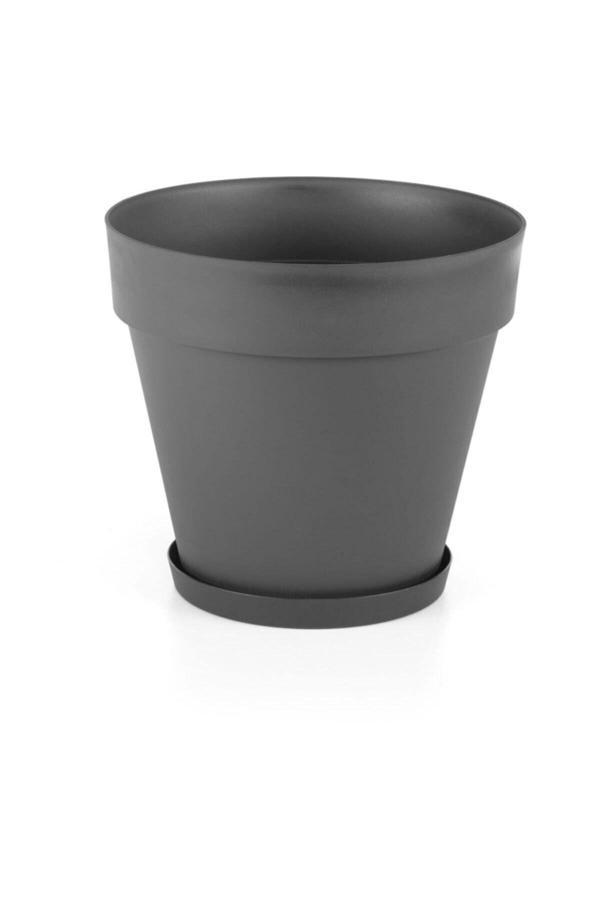 Drc Dekoratif Yalı Saksı Siyah 24 Cm 2 Adet - Image 1