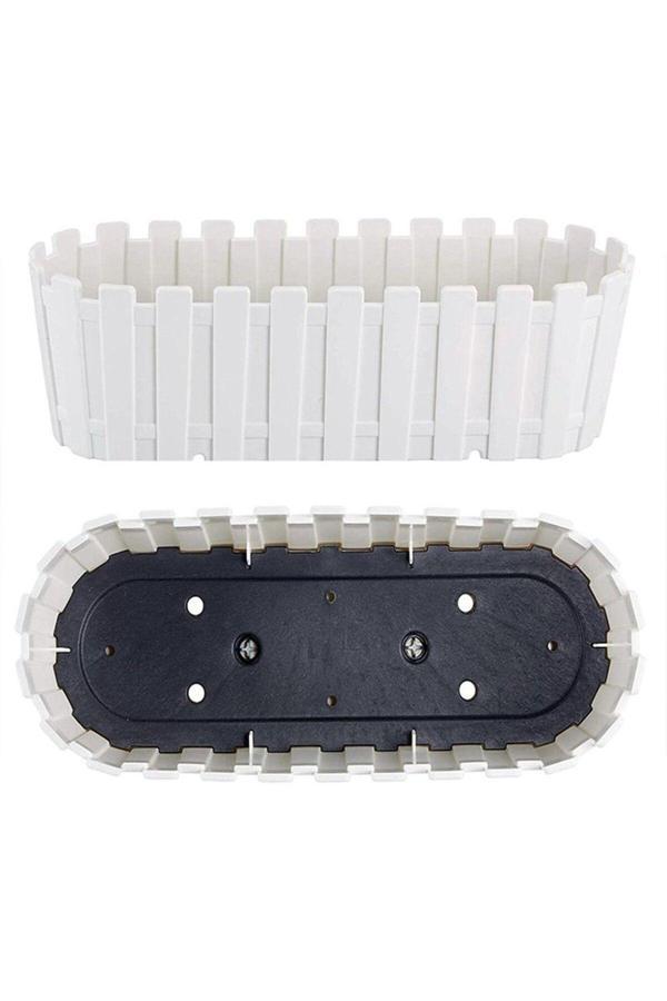 Bidünya Akasya Çit Balkon Saksı 6 Litre 40 Cm - Image 1