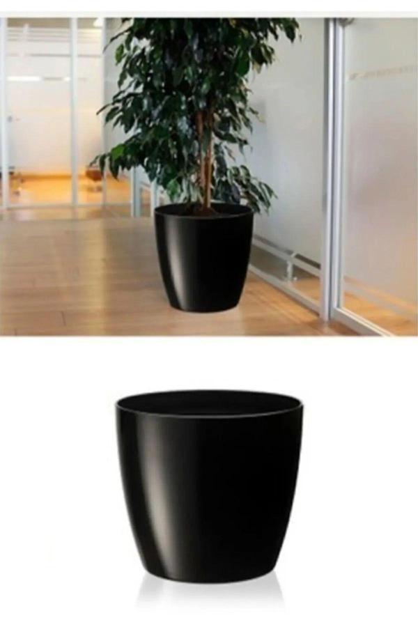 Bidünya Yakut Saksı Siyah 22 Lt 2 Li Set - Image 1