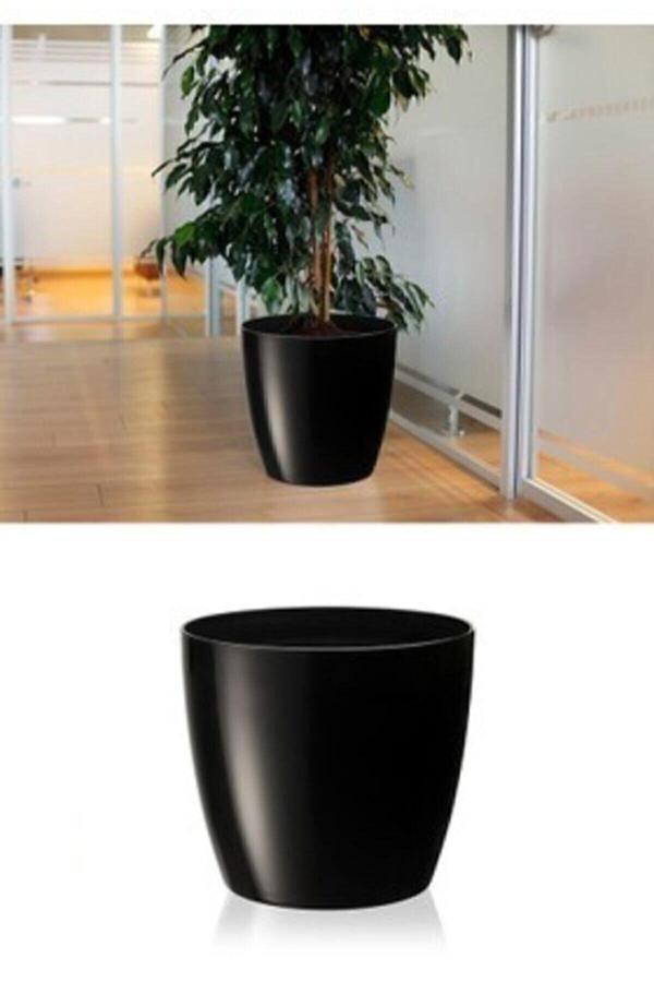 Serinova Kristal Yakut Saksı 33 Lt Siyah - Image 1