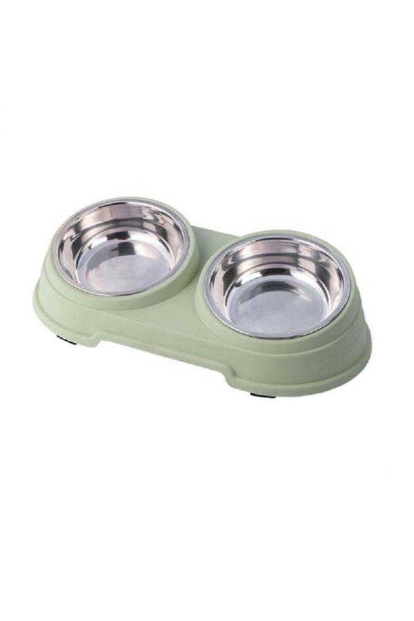 Nunbell Melamin Çelik Mama Kabı İkili - Image 1