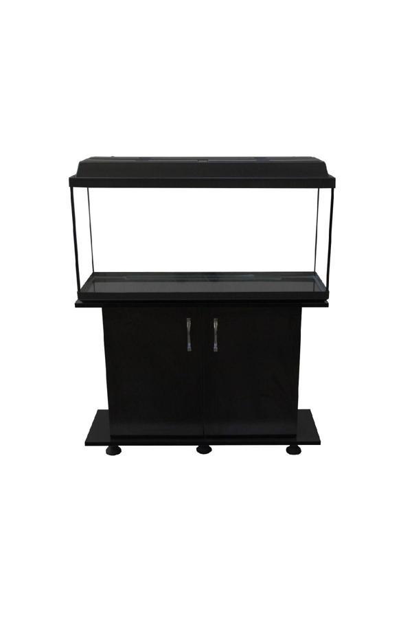 Kanki Pet 80 Cm Düz Akvaryum Ve Sehpası Takım Siyah - Image 1