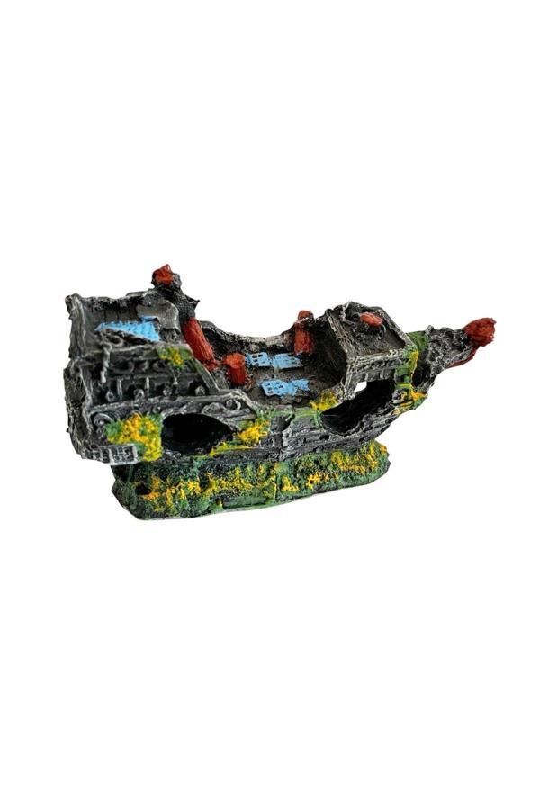 Kanki Pet Kp901 - Akvaryum Dekoru Yatık Gemi - Image 1