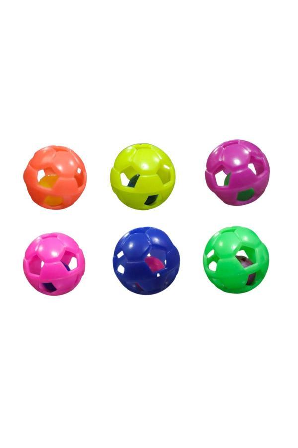Kardelen Pet Kedi Topu Futbol 4 Cm Çap ( 6 Adet ) - Image 1