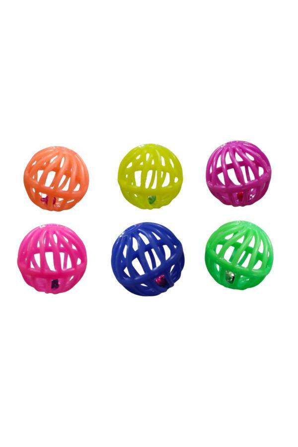 Kardelen Pet Kedi Topu Kafesli 4 No 4 Cm Çap ( 6 Adet ) - Image 1