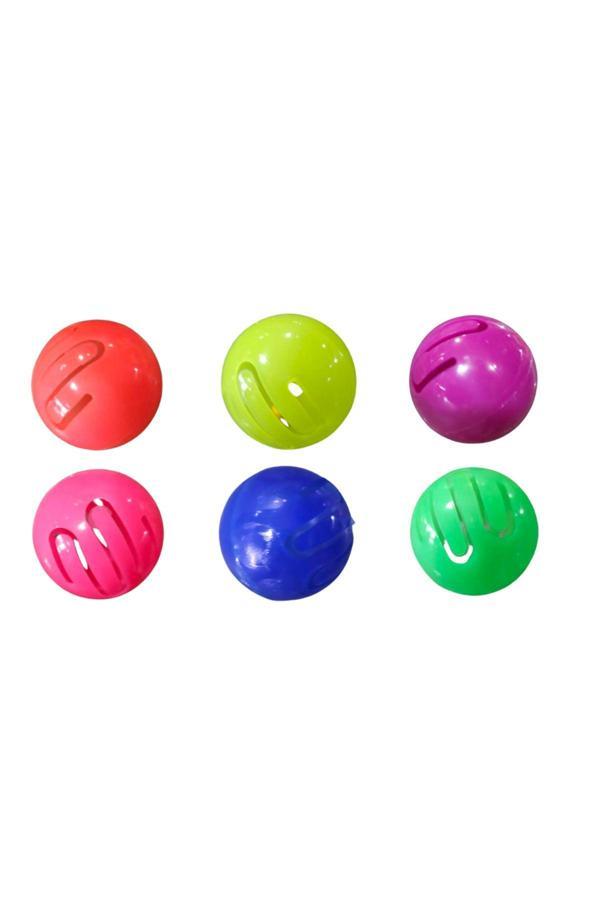Kardelen Pet Kedi Topu Zikzak 4 Cm Çap ( 6 Adet ) - Image 1