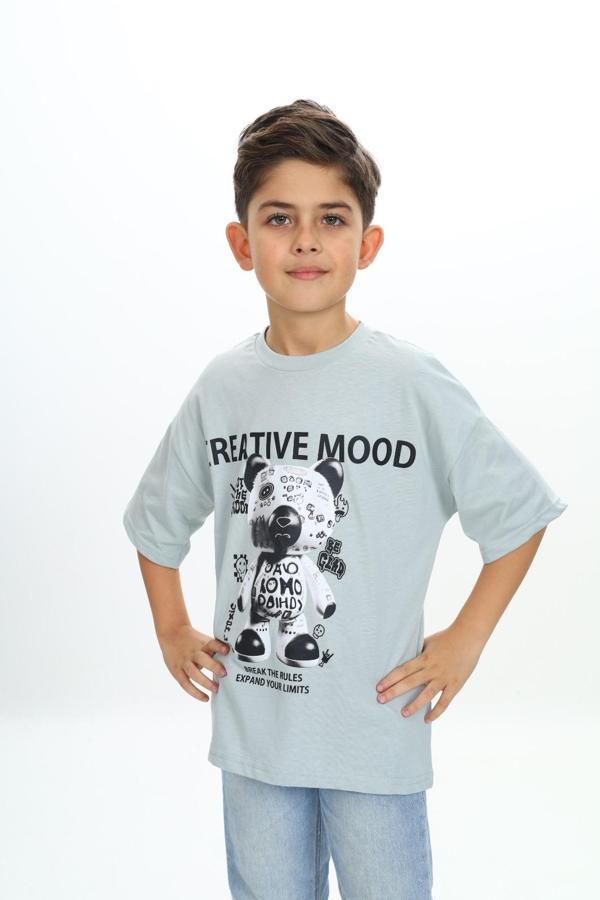 Toontoy Erkek Çocuk Creatıve Mood Baskılı Tişört - Image 1