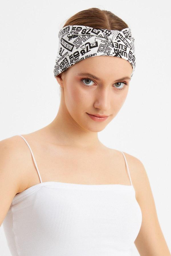2'li Çift Taraflı Kullanım Alternatifli Pamuklu Penye, Kaymaz, Hafif, Spor Saç Bandı Bandana - Image 1