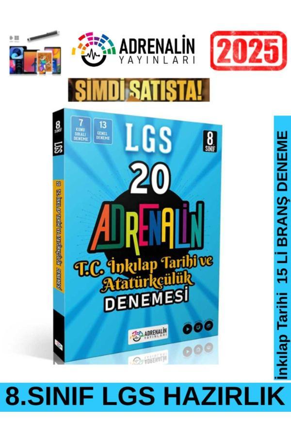 ADRENALİN YAYINLARI 8.Sınıf İnkılap Tarihi 15 li Branş Deneme+Android Kalem - Paraf Yayınları - Image 1