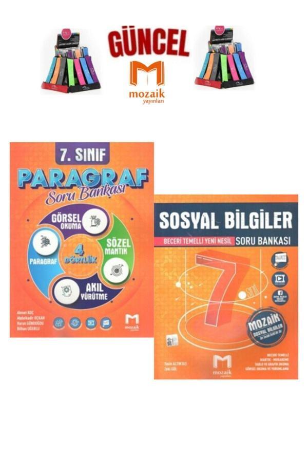 Mozaik 7.Sınıf Paragraf-Sosyal Video Çözümlü Soru Bankası Seti+Kalemlik - Mozaik Yayınları - Image 1