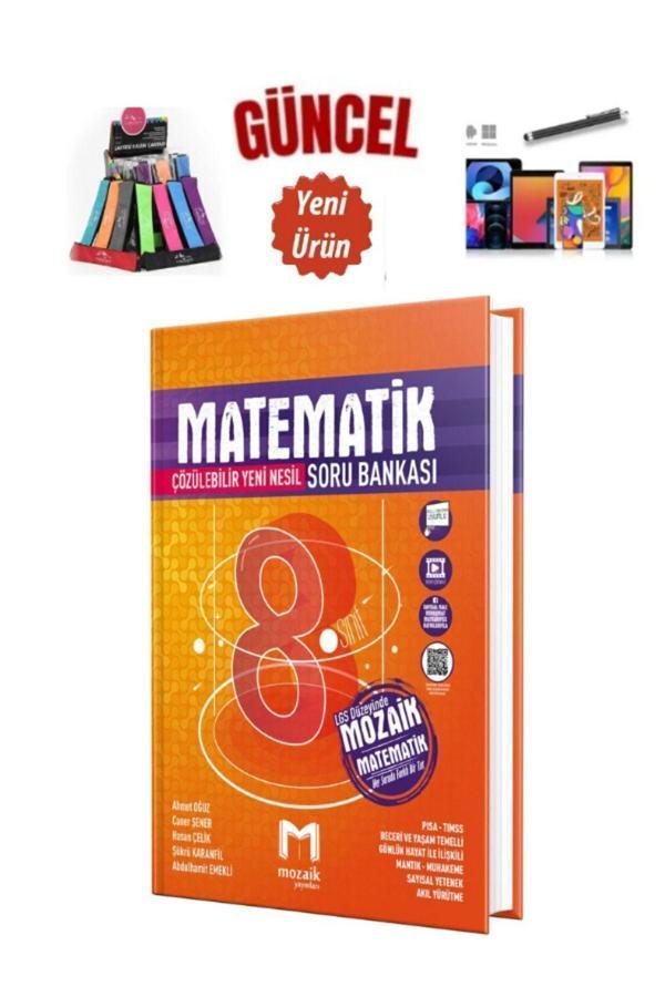 Mozaik 8. Sınıf Matematik Soru Bankası+Kalemlik+Kalem - Mozaik Yayınları - Image 1