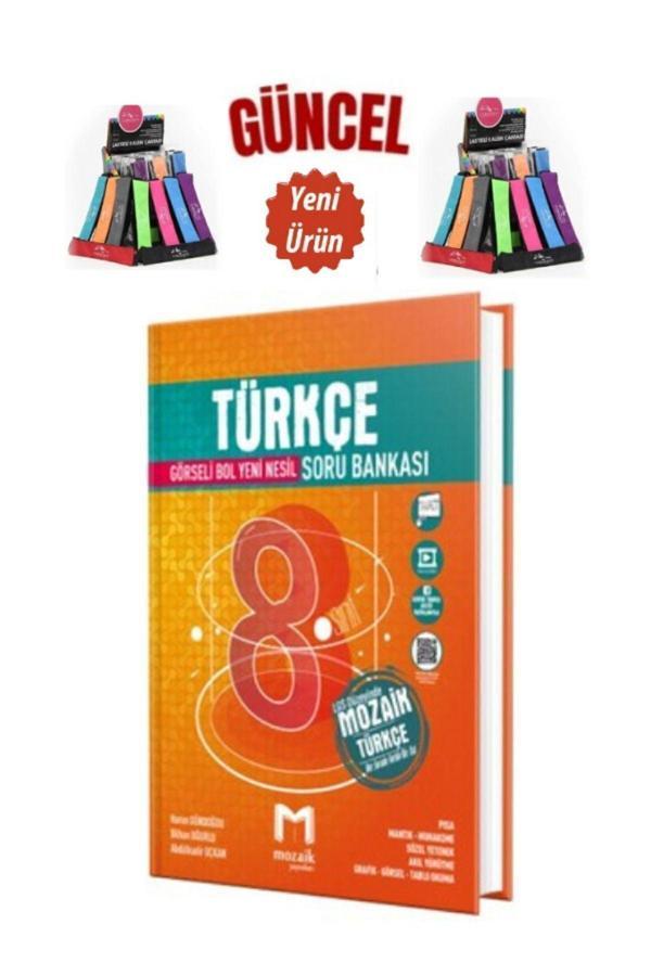 Mozaik 8. Sınıf Türkçe Soru Bankası+Cambridge Kalemlik - Mozaik Yayınları - Image 1