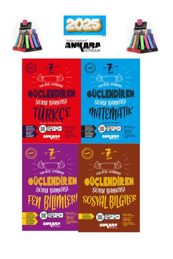 Ankara 7.Sınıf Türkçe-Mat-Fen-Sosyal Soru Bankası +Cambridge Kalemlik - Ankara Yayıncılık - Image 1