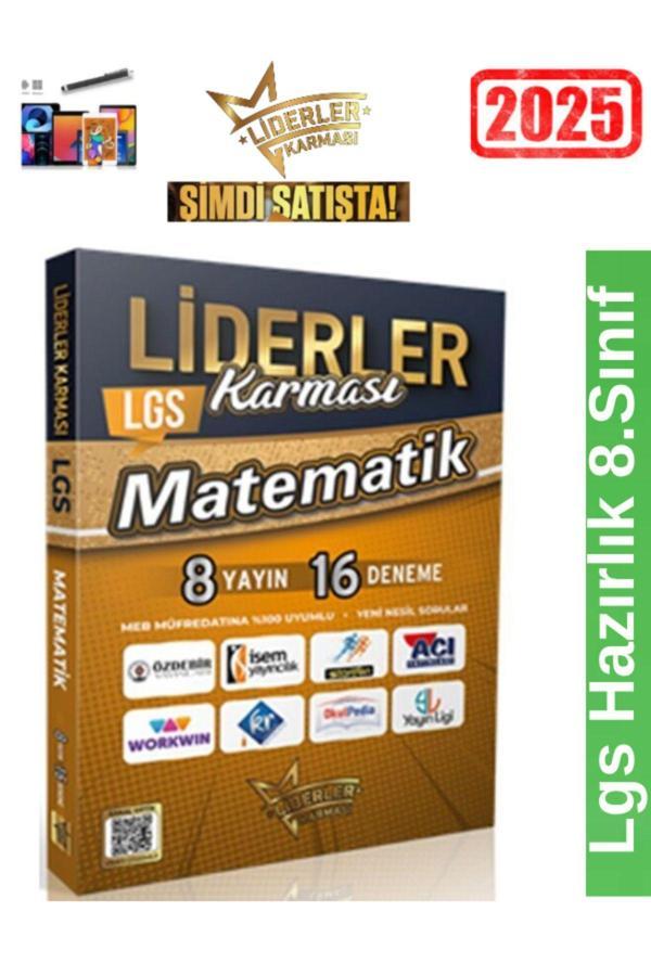 LİDERLER KARMASI YAYINLARI 8.Sınıf Matematik 8 Yayın 16 li Branş Deneme+Android Kalem - Liderler Karması - Image 1
