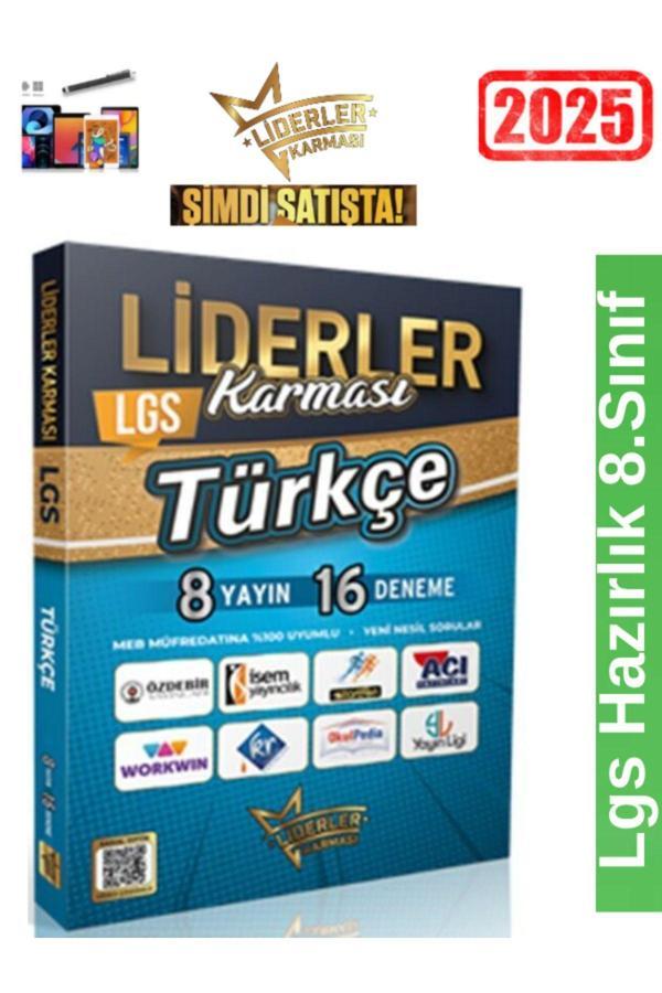 LİDERLER KARMASI YAYINLARI 8.Sınıf Türkçe 8 Yayın 16 li Branş Deneme+Android Kalem - Liderler Karması - Image 1
