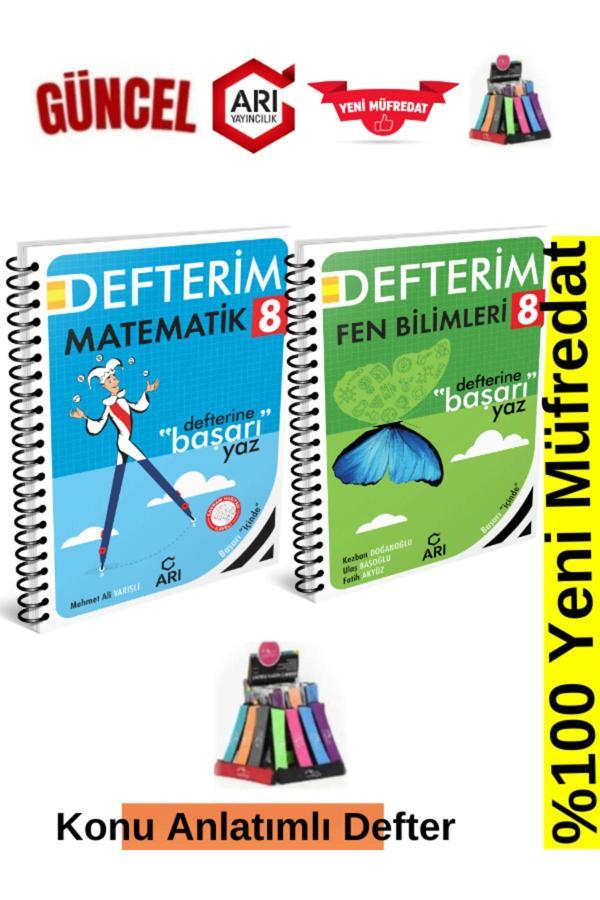 2025 Arı Yayınları 8.Sınıf Matematik-Fen Konu Anlatımlı Soru Bankası Defter+Kalemlik - Arı Yayıncılık - Image 1