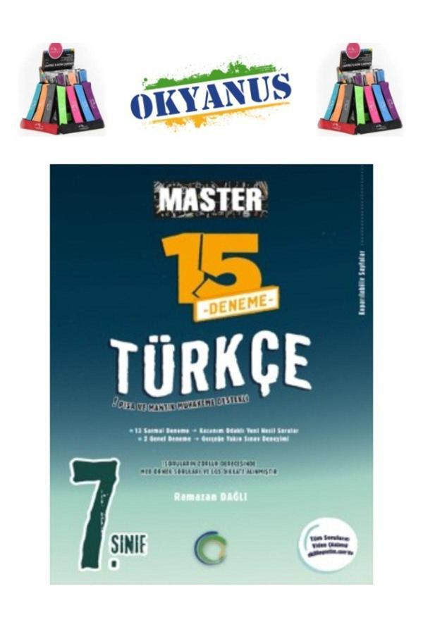 Güncel 7.Sınıf  Master Türkçe 15 Deneme+Cambridge Kalemlik - Okyanus Yayıncılık - Image 1