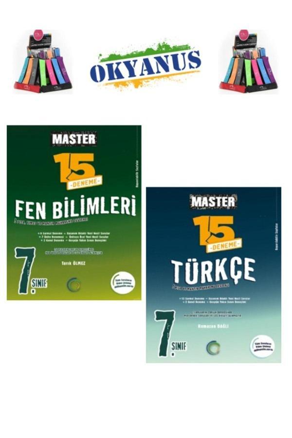 Güncel 7.Sınıf  Master Türkçe-Fen Bilimleri 30 Deneme+Cambridge Kalemlik - Okyanus Yayıncılık - Image 1