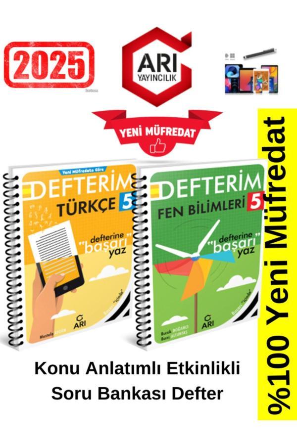 Arı Yayınları 2025 5.Sınıf Türkçe-Fen Konu Anlatımlı Etkinlik Defter+Kalem - Fenomen Yayıncılık - Image 1
