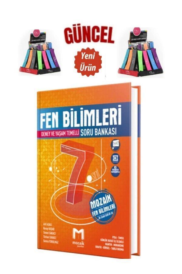 Mozaik 7.Sınıf Çözülebilir Yeni Nesil Fen Bilimleri Soru Bankası+Cambridge Kalemlik - Mozaik Yayınları - Image 1