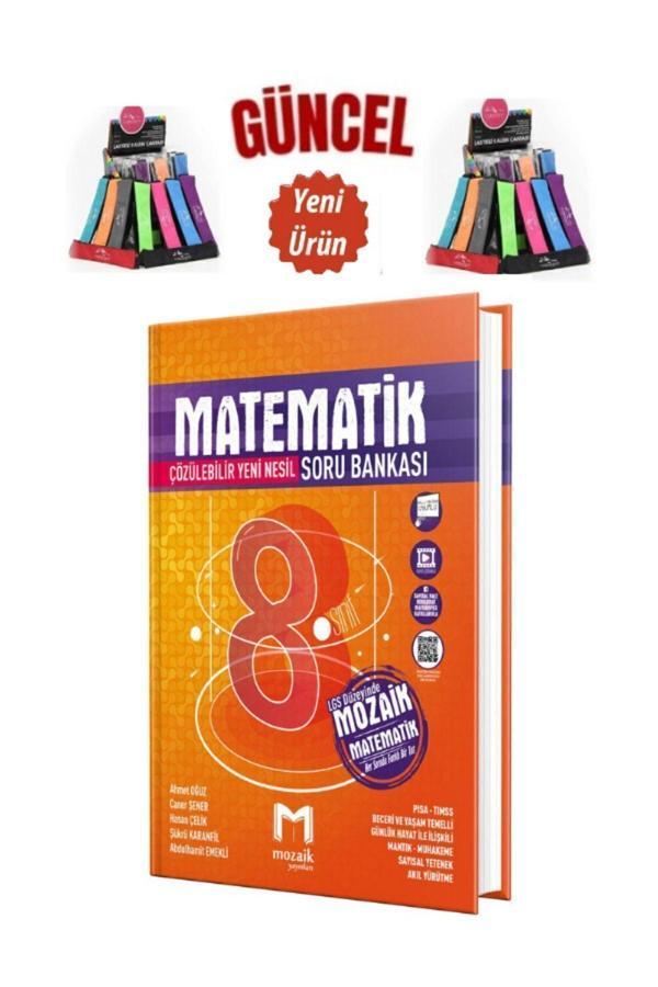 Mozaik 8. Sınıf Matematik Soru Bankası+Cambridge Kalemlik - Mozaik Yayınları - Image 1