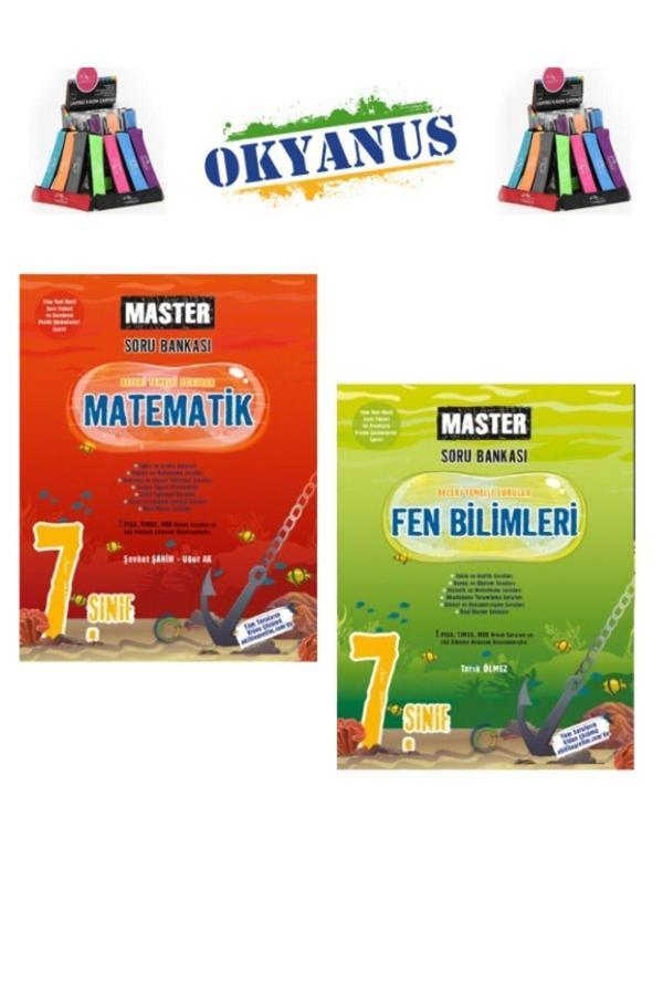 Güncel 7.Sınıf Master Fen Bilimleri-Matematik Beceri Temelli Soru Bankası+Kalemlik - Okyanus Yayıncılık - Image 1