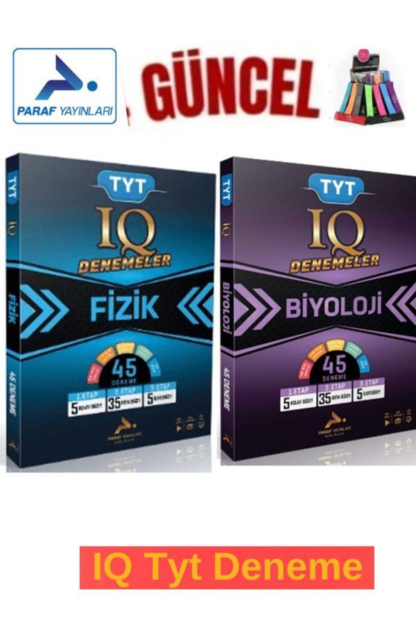 Güncel Paraf Fizik45-Biyoloji45  IQ Deneme Seti+Kalemlik - Paraf Yayınları - Image 1