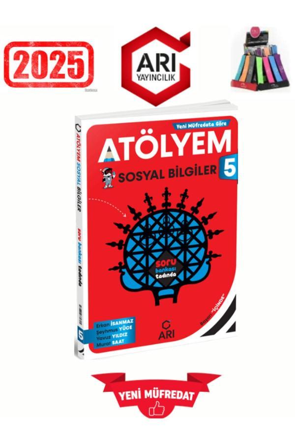 Arı Yayınları 2025 5.Sınıf Atölyem Sosyal %100 Yeni Konu Özetli Soru Bankası+Kalemlik - Arı Yayıncılık - Image 1