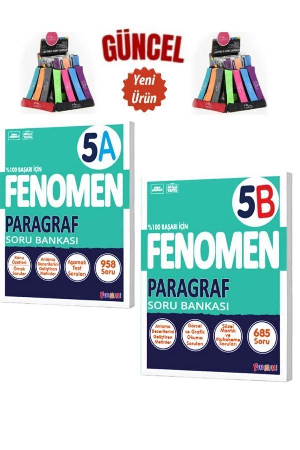 GÜNCEL FENOMEN 5.SINIF PARAGRAF A-B  SORU BANKASII(KOLAY-ORTA-ZOR SEVİYE)+Kalemlik - Fenomen Yayıncılık - Image 1