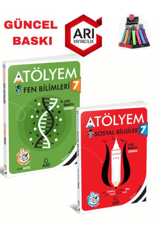 Arı Yayınları Güncel 7.Sınıf Atölyem Fen-Sosyal Soru Bankası+Yazılı Eki+Kalemlik - Arı Yayıncılık - Image 1