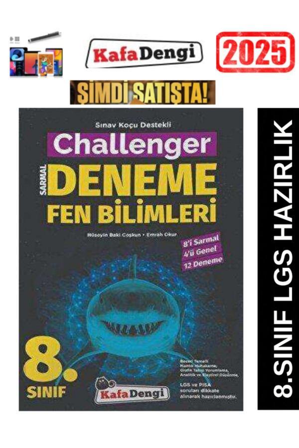 KAFADENGİ YAYINLARI 8.Sınıf Fen Bilimleri 12 li Branş Deneme+Android Kalem - Kafa Dengi - Image 1