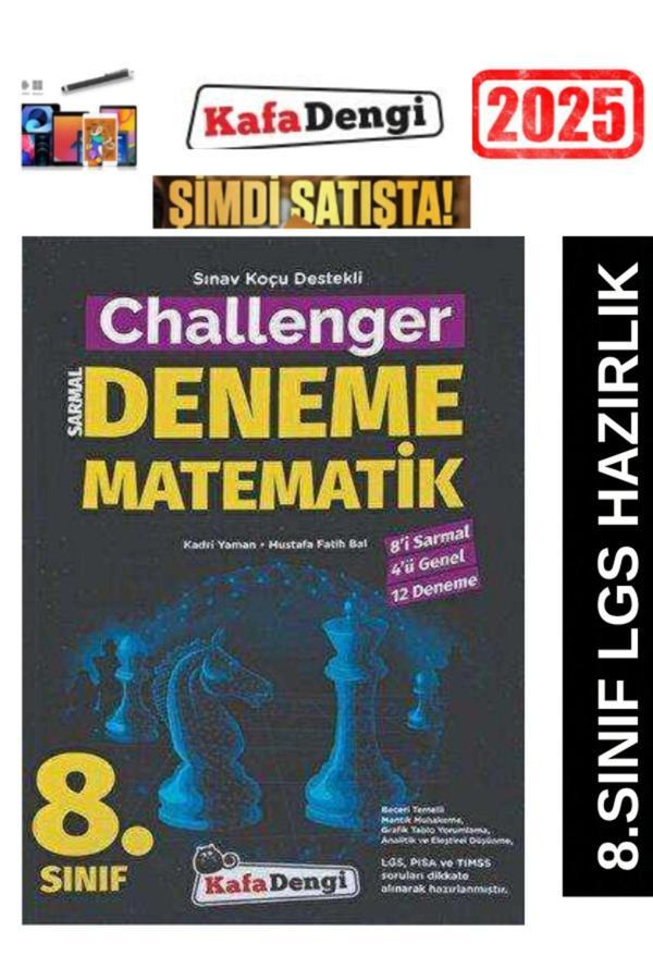 KAFADENGİ YAYINLARI 8.Sınıf Matematik 12 li Branş Deneme+Android Kalem - Kafa Dengi - Image 1