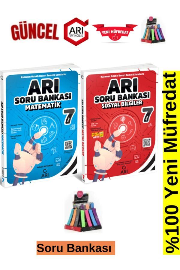 Arı Yayınları Güncel 7.Sınıf Matematik-Sosyal Soru Bankası Seti+Kalemlik - Arı Yayıncılık - Image 1