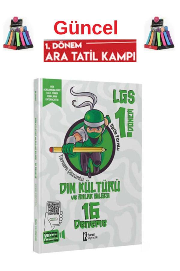 İsem Yayınları 8.Sınıf 1.Dönem Ara Tatil Din Kültürü 16 Deneme+Kalemlik - İsem Yayıncılık - Image 1