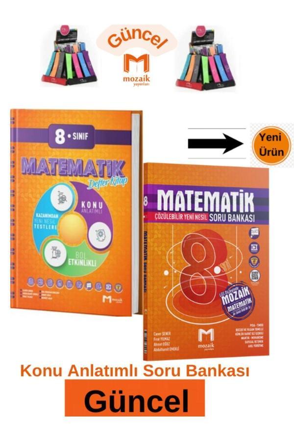 Mozaik 8.Sınıf Matematik Konu Anlatım Etkinlikli Defter Kitap-Soru Bankası Seti+Kalemlik - Mozaik Yayınları - Image 1