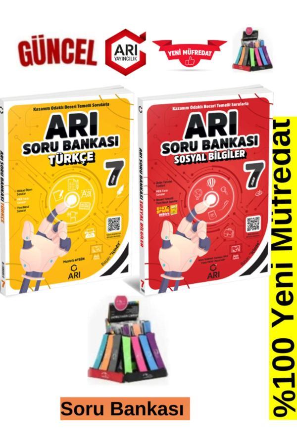 Arı Yayınları Güncel 7.Sınıf Türkçe-Sosyal Soru Bankası Seti+Kalemlik - Arı Yayıncılık - Image 1