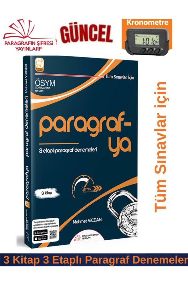 Paragrafın Şifresi Tüm Sınavlar Paragrafya 3 Etap Paragraf Denemesi+Kronometre(Mehmet Vicdan) - Paragrafın Şifresi - Image 1