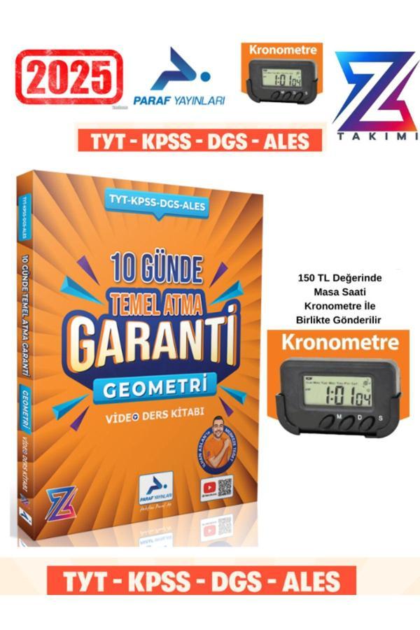 Paraf Yayın Z Takım Geometri 10 Günde Temel Atma Garanti Video Ders Kitabı+Kronometre - Paraf Yayınları - Image 1