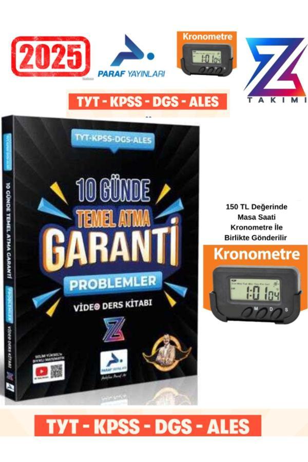 Paraf Yayın Z Takım Problemler 10 Günde Temel Atma Garanti Video Ders Kitabı+Kronometre - Paraf Yayınları - Image 1