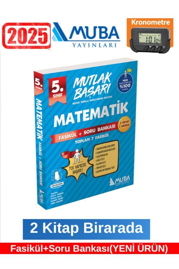 Muba 2025 5.Sınıf Matematik Mutlak Başarı Fasikül + Soru Bankası+Kronometre - Muba Yayınları - Image 1