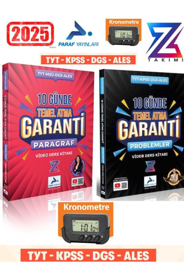 Paraf Yayın Z Takım Paragraf -Problem 10 Günde Temel Atma Garanti Video Ders Kitabı+Kronometre - Paraf Yayınları - Image 1