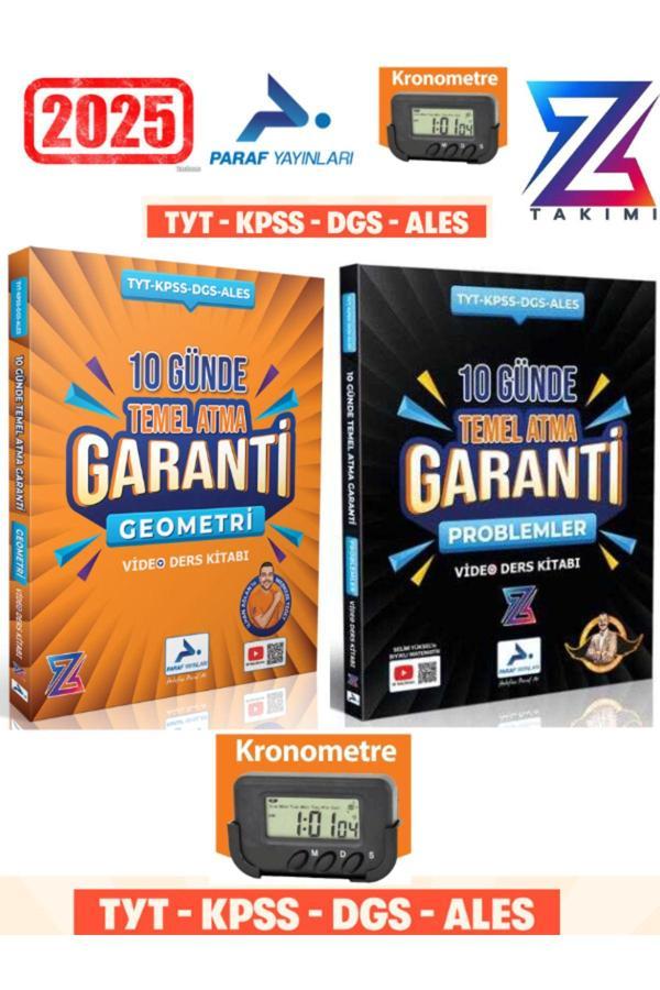 Paraf Yayın Z Takım Geometri-Problem 10 Günde Temel Atma Garanti Video Ders Kitabı+Kronometre - Paraf Yayınları - Image 1