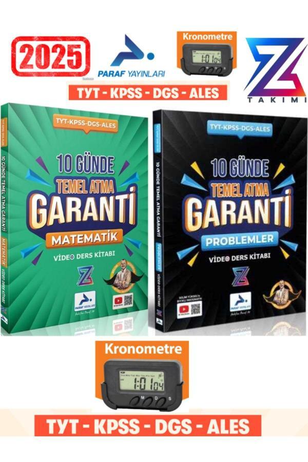 Paraf Yayın Z Takım Matematik-Problem 10 Günde Temel Atma Garanti Video Ders Kitabı+Kronometre - Paraf Yayınları - Image 1