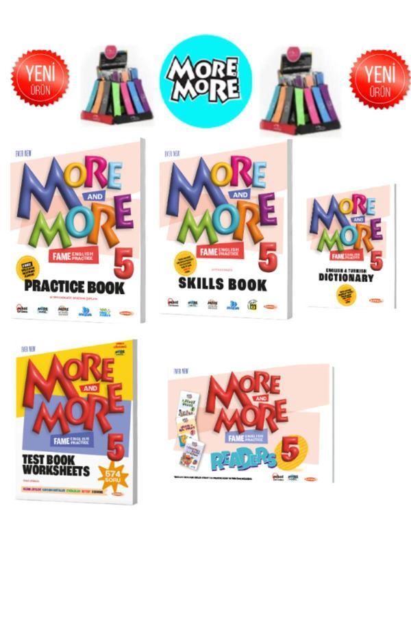 More&more 5 Practice Book Set(PRATİCEBOOK SKİLLS BOOK DICTIONARY READERS TESTBOOK) Kalemlik - Fenomen Yayıncılık - Image 1