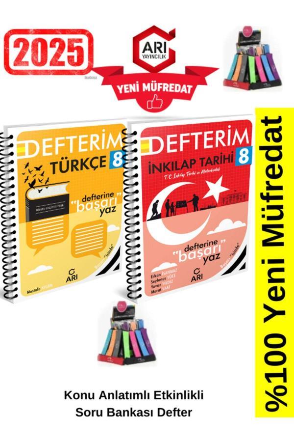 Arı Yayınları 2025 8.Sınıf Türkçe-İnk.Tarihi  Konu Anlatımlı Etkinlik Soru Bankası+Kalemlik - Arı Yayıncılık - Image 1