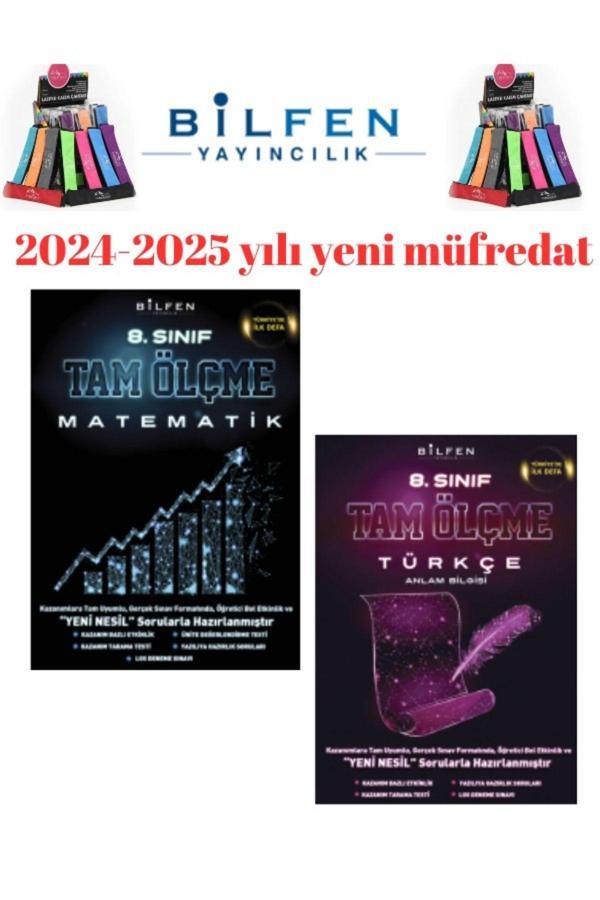 Güncel 8.Sınıf Tam Ölçme Matematik-Fen Bilimleri Soru Bankası Seti+Kalemlik - Bilfen Yayınları - Image 1
